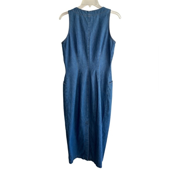 Vintage Denim Maxi Dress - Picture 4 of 15